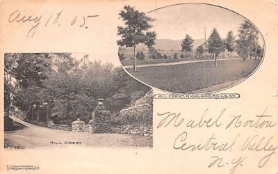 Hill Crest Highland Mills, New York Postcard