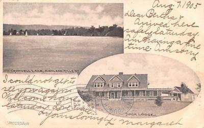 Cromwell Lake Highland Mills, New York Postcard