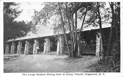 Large Modern Dining Hall Huguenot, New York Postcard