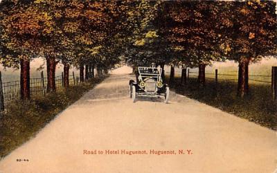 Road to Hotel Huguenot New York Postcard