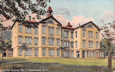 District School No 1 Haverstraw, New York Postcard