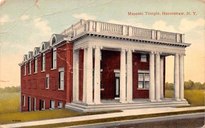 Masonic Temple Haverstraw, New York Postcard