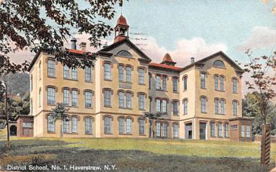 District School No 1 Haverstraw, New York Postcard