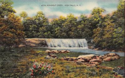 Rondout Creek High Falls, New York Postcard