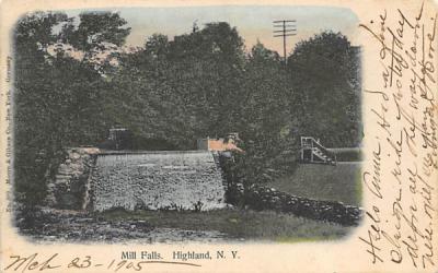 Mill Falls Highland, New York Postcard