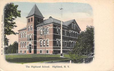The Highland School New York Postcard