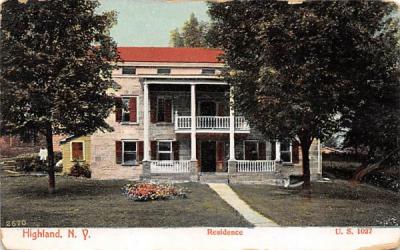 Residence US 1027 Highland, New York Postcard
