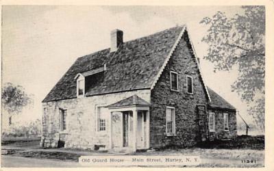 Old Guard House Main Street Hurley, New York Postcard