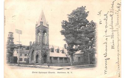 Christ Episcopal Church Herkimer, New York Postcard