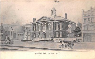 Municipal Hall Herkimer, New York Postcard