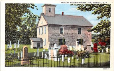 Old Fort Herkimer Church New York Postcard