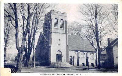 Presbyterian Church Holley, New York Postcard