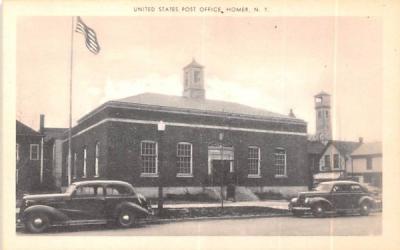 United States Post Office Homer, New York Postcard