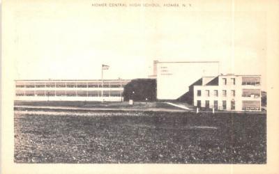 Homer Central High School New York Postcard