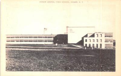 Homer Central High School New York Postcard