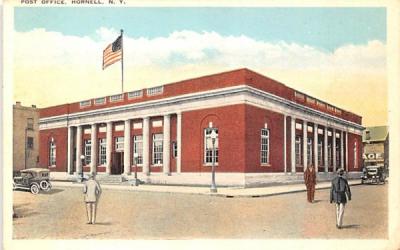 Post Office Hornell, New York Postcard
