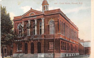 Court House Hornell, New York Postcard