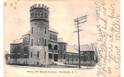 Armory Hornellsville, New York Postcard