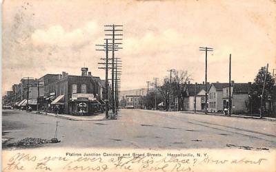 Flatiron Junction Canisteo & Broad Streets Hornellsville, New York Postcard