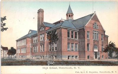 High School Horseheads, New York Postcard
