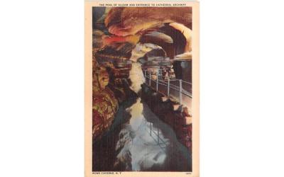 Pool of Siloam Howe Caverns, New York Postcard