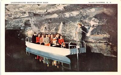 Underground Boating Howe Caverns, New York Postcard