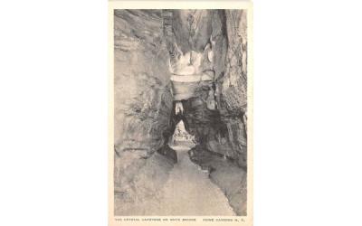 Crystal Capstone Howe Caverns, New York Postcard