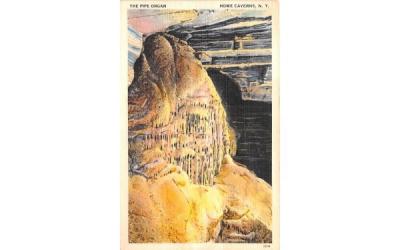 Pipe Organ Howe Caverns, New York Postcard