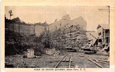 Stone Quarry Howe Caverns, New York Postcard