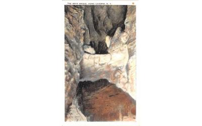 Onyx Bridge Howe Caverns, New York Postcard