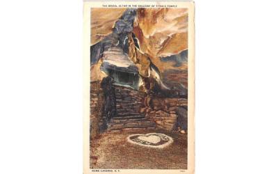 Bridal Altar Howe Caverns, New York Postcard
