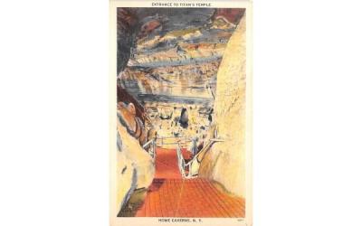 Entrance to Titan's Temple Howe Caverns, New York Postcard