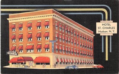 Hotel St Charles Hudson, New York Postcard