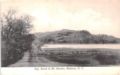 Bay Road & Mt Merino Hudson, New York Postcard