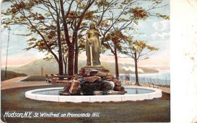 St Winifred on Promenade Hill Hudson, New York Postcard
