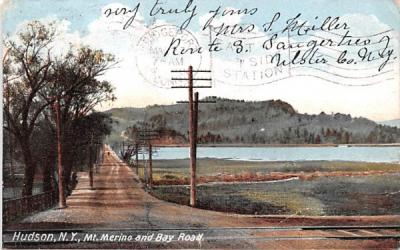 Mt Merino & Bay Road Hudson, New York Postcard