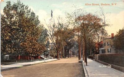 Allen Street Hudson, New York Postcard
