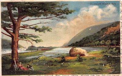 Water View Hudson River, New York Postcard