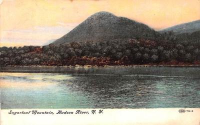 Sugarloaf Mountains Hudson River, New York Postcard