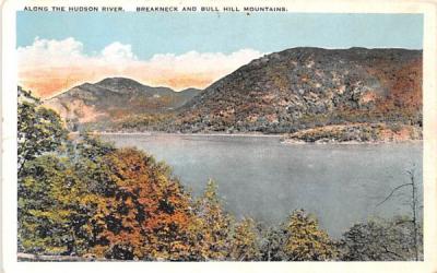 Breakneck & Bull Hill Mountains Hudson River, New York Postcard