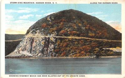 Storm King Mountain Hudson River, New York Postcard