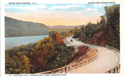 Storm King Highway Hudson River, New York Postcard