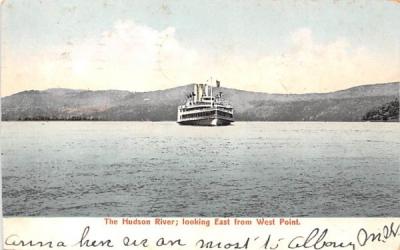 Looking East from West Point Hudson River, New York Postcard