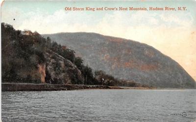 Old Storm King & Crow's Nest Mountain Hudson River, New York Postcard