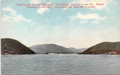 Entering the Highlands Hudson River, New York Postcard