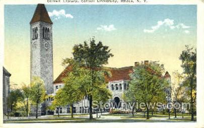Cornell Library - Ithaca, New York NY Postcard