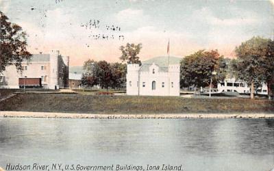 US Government Buildings Iona Island, New York Postcard