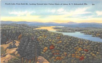 Fourth Lake Inlet, New York Postcard