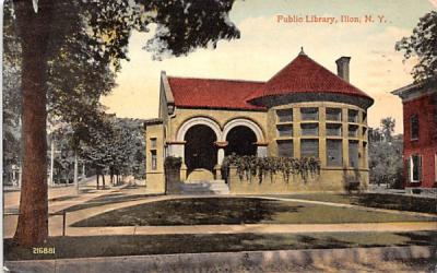 Public Library Ilion, New York Postcard
