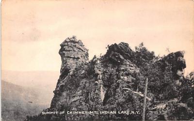 Summit of Chimney Mountain Indian Lake, New York Postcard